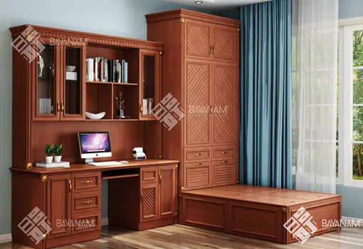 MALABAR DESK & WARDROBE SET