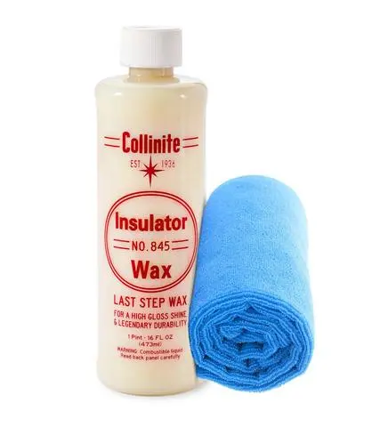 COLLINITE LIQUID INSULATOR WAX 845 + GREENZ BLUE TOWEL