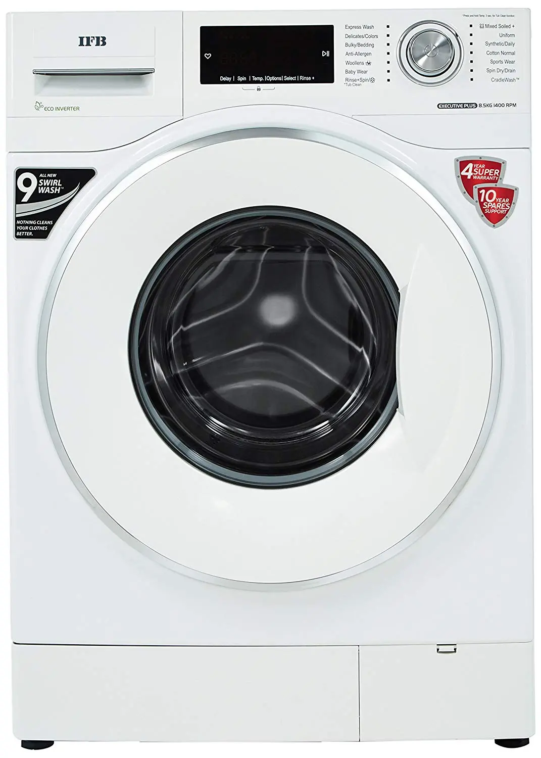 IFB 8.5 kg Inverter Fully-Automatic Front Loading Washing Machine 