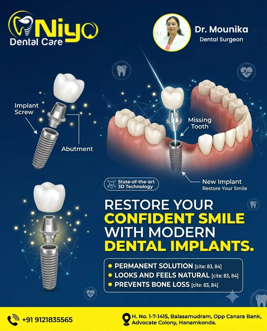 Permanent Dental Implants at Niyo Dental Care | Restore Your Smile