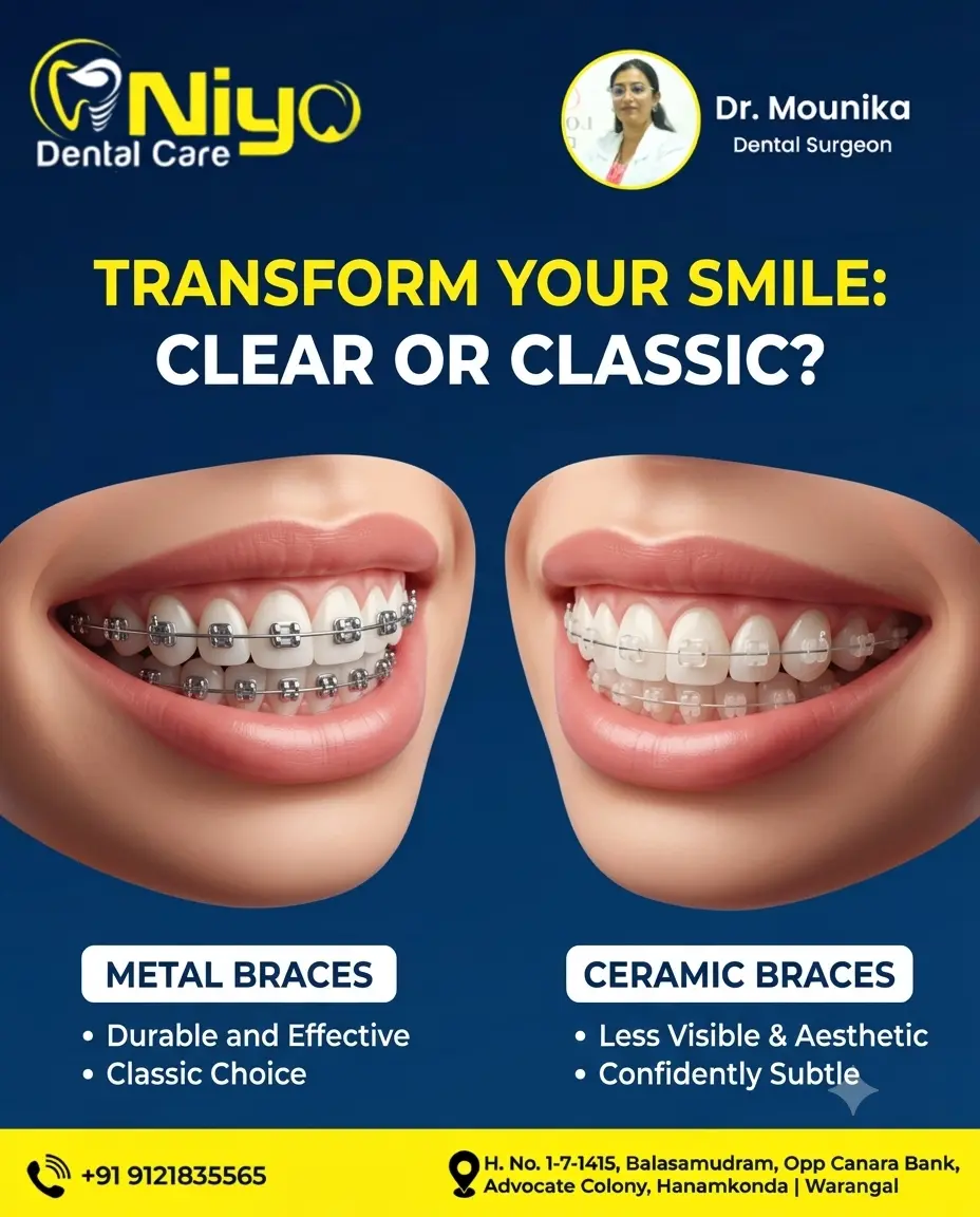 Transform Your Smile at Niyo Dental Care | Braces in Warangal & Hanamkonda