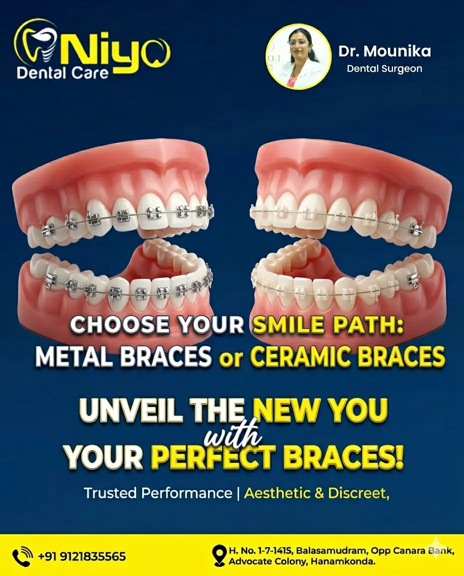 Transform Your Smile at Niyo Dental Care | Braces in Warangal & Hanamkonda