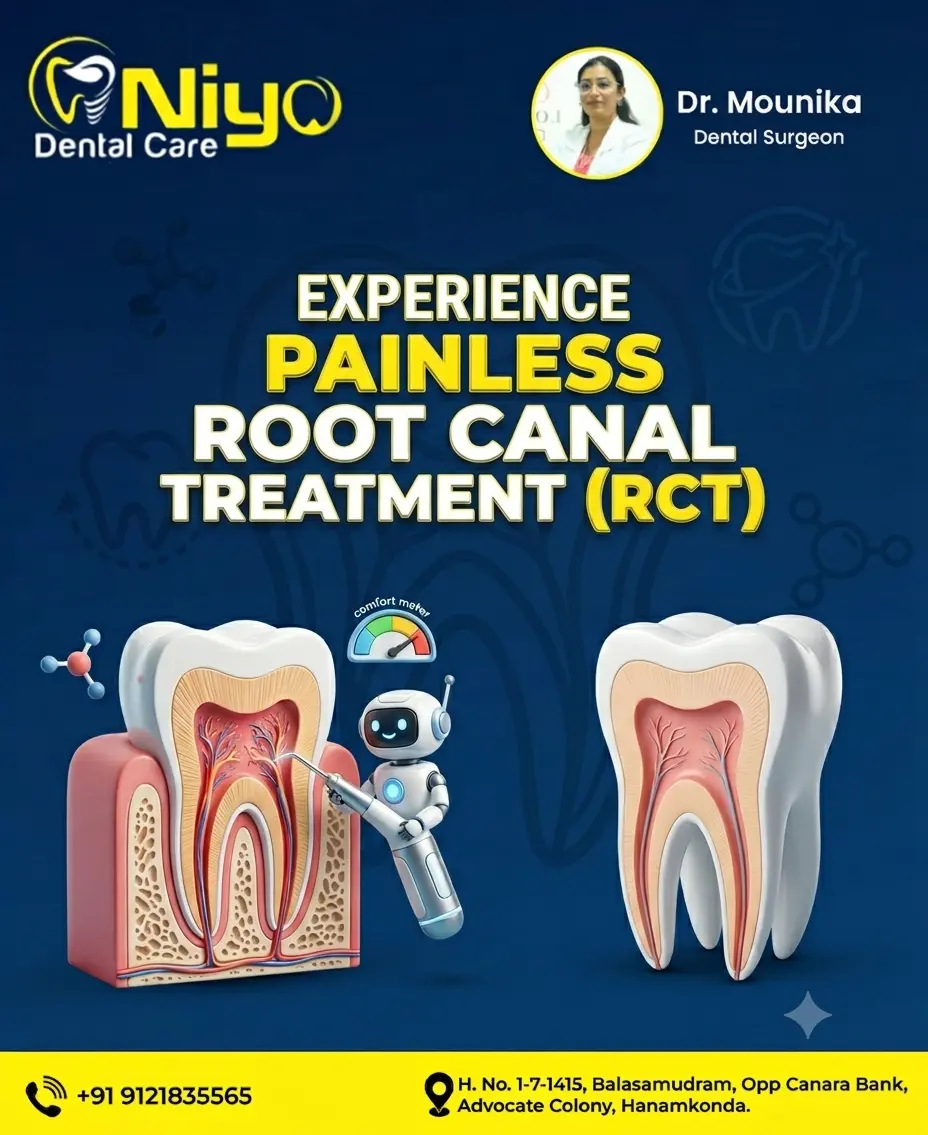 🦷 Say Goodbye to Tooth Pain: Advanced Root Canal Treatment (RCT) at Niyo Dental Care!
