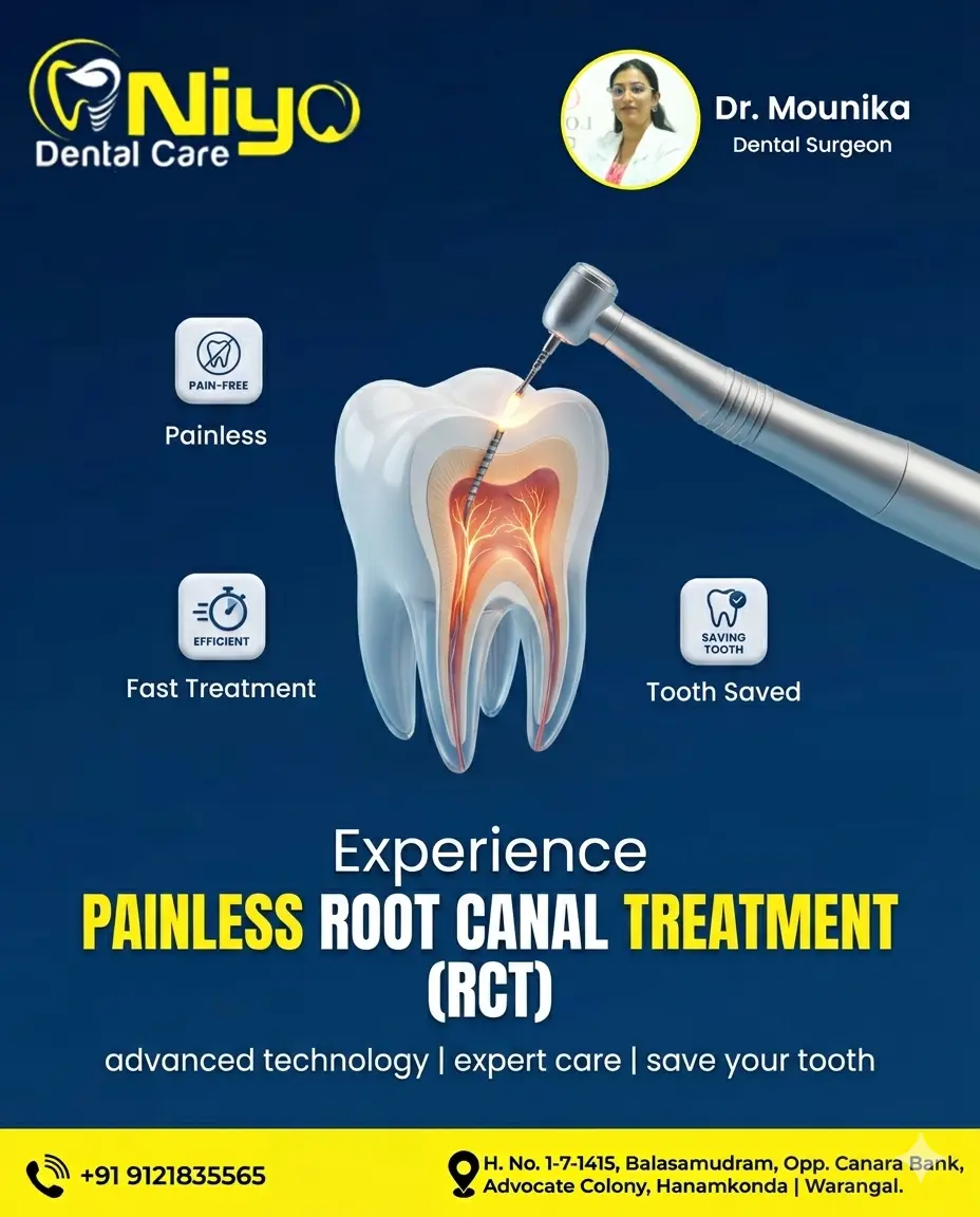 ✨Painless Root Canal Treatment (RCT) at Niyo Dental Care – Relief from Toothache!