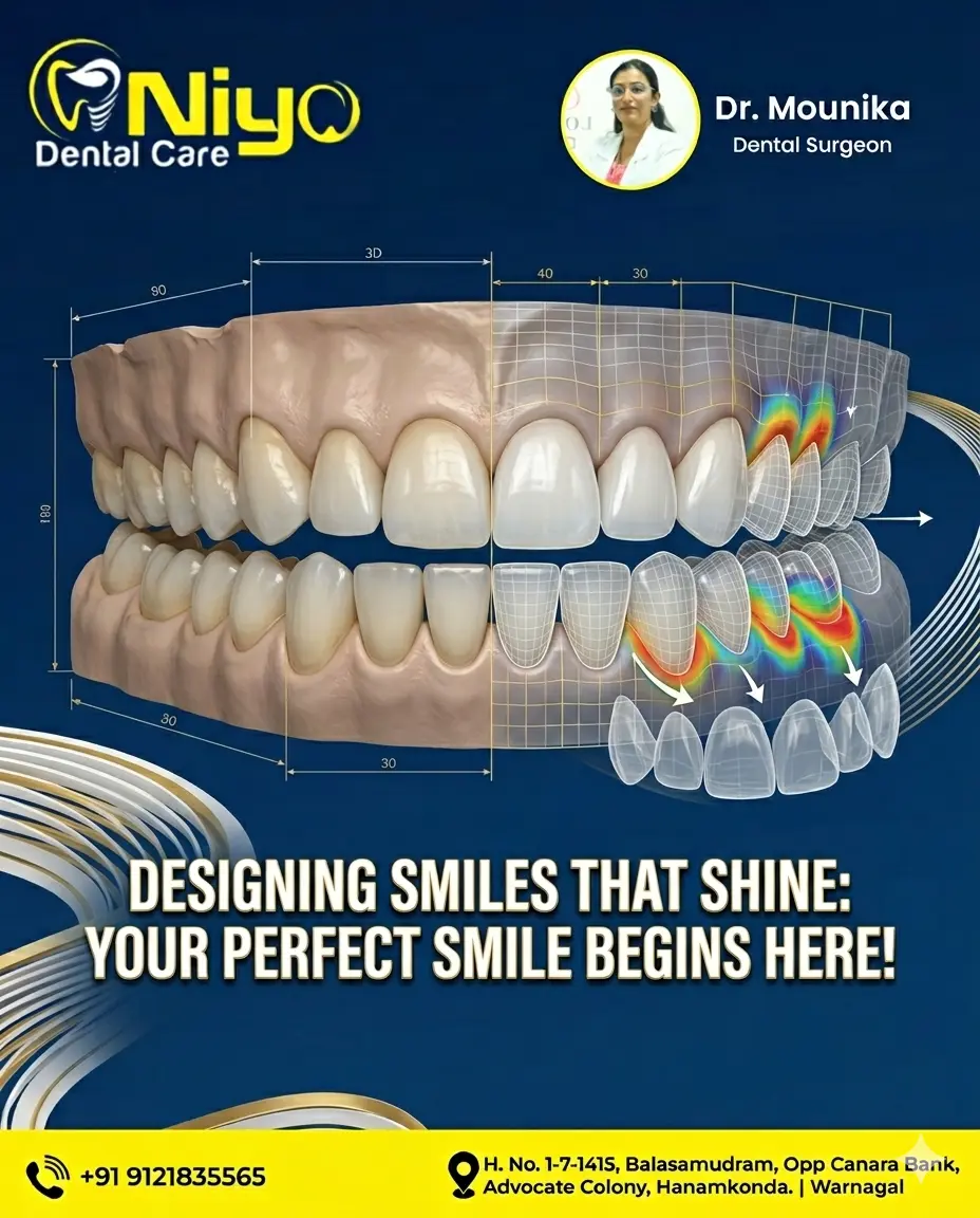 ✨ Transform Your Smile with Expert Smile Designing at Niyo Dental Care!