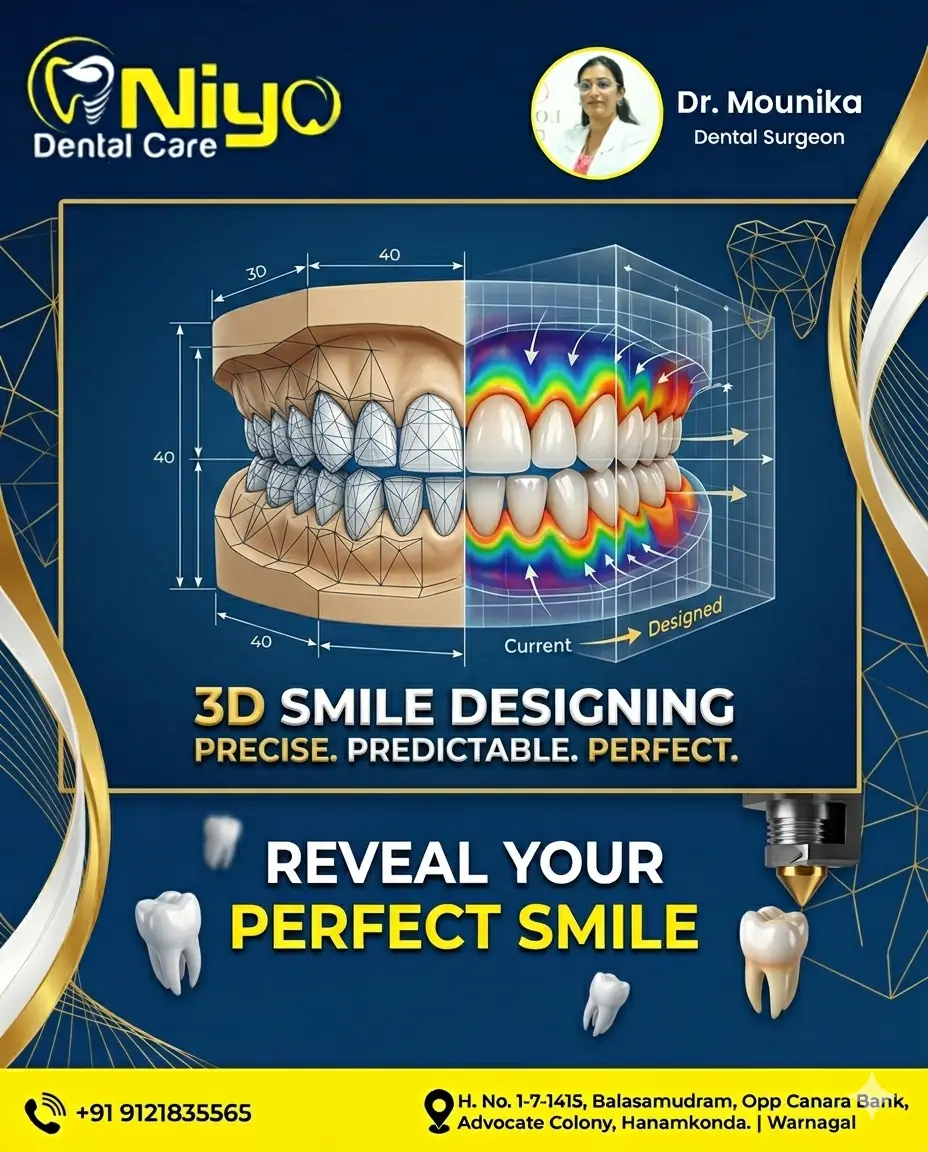 ✨ Transform Your Smile with Expert Smile Designing at Niyo Dental Care!