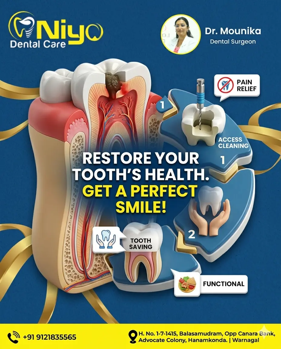 🦷 Say Goodbye to Tooth Pain: Advanced Root Canal Treatment (RCT) at Niyo Dental Care!