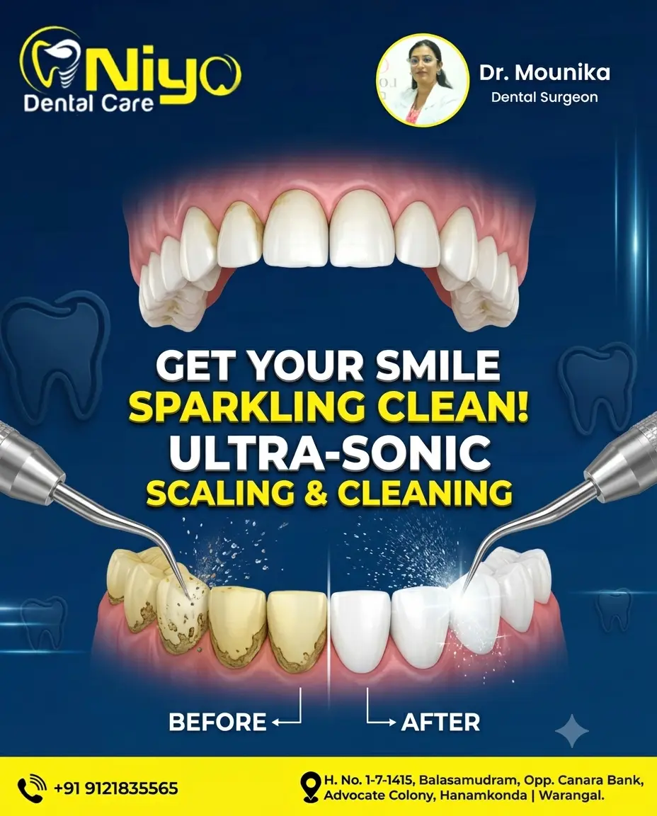 Bring Back Your Sparkling Smile with Professional Teeth Cleaning at Niyo Dental Care! ✨