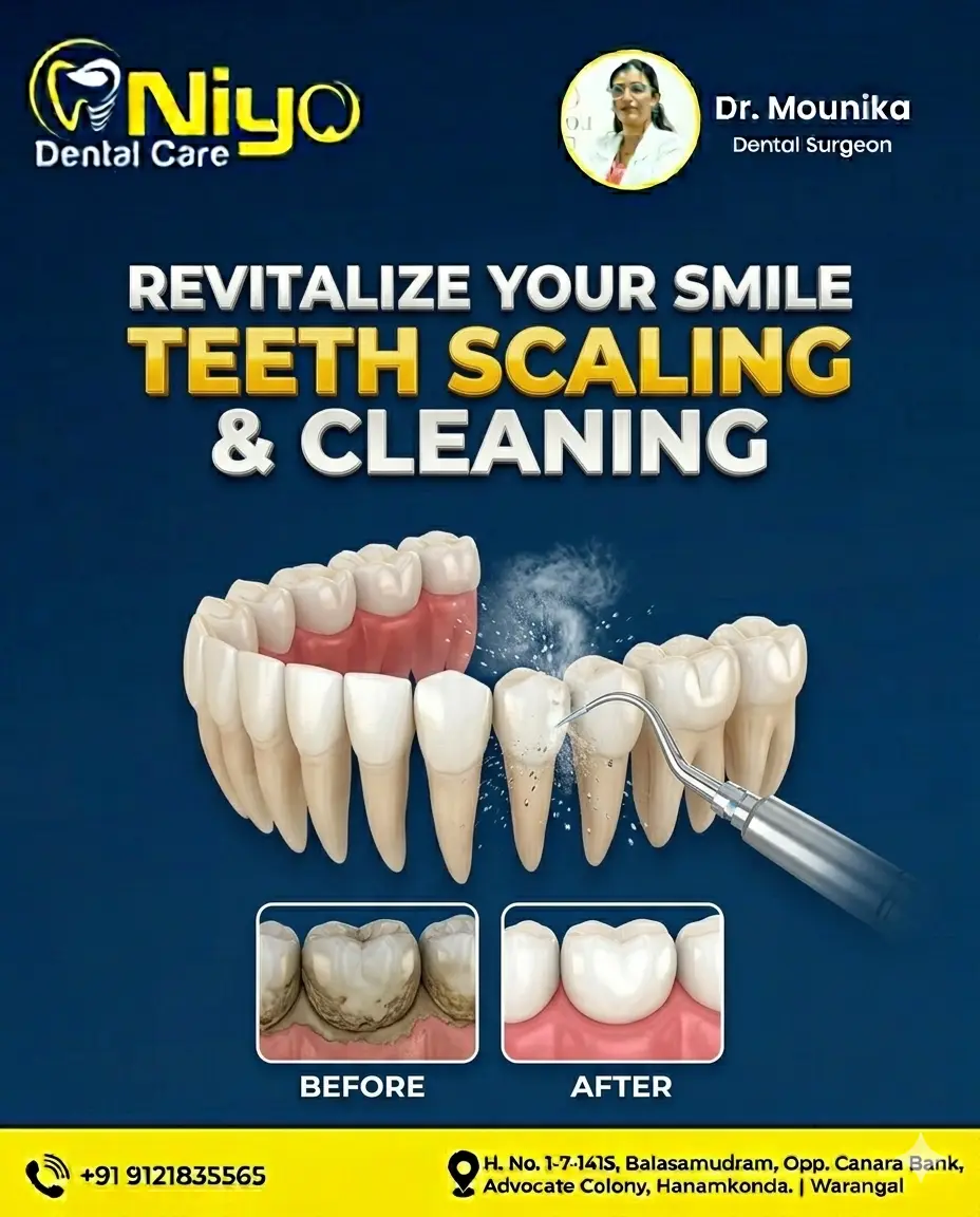 Bring Back Your Sparkling Smile with Professional Teeth Cleaning at Niyo Dental Care! ✨