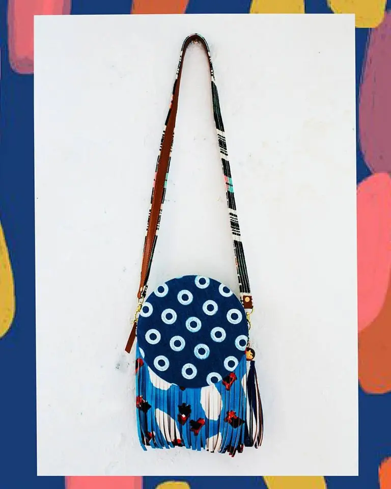 Circular Cross Body Fringe Bag