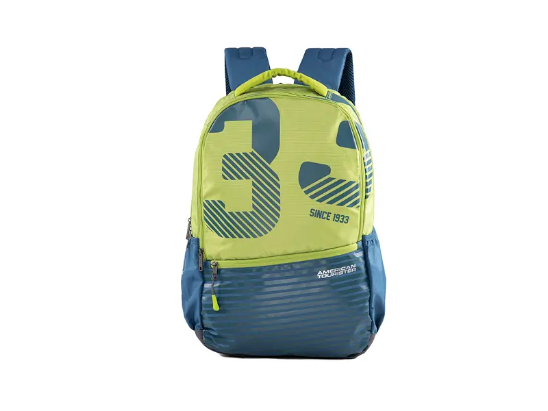 American Tourister Pop Nxt 02 Teal Lime Casual Backpack