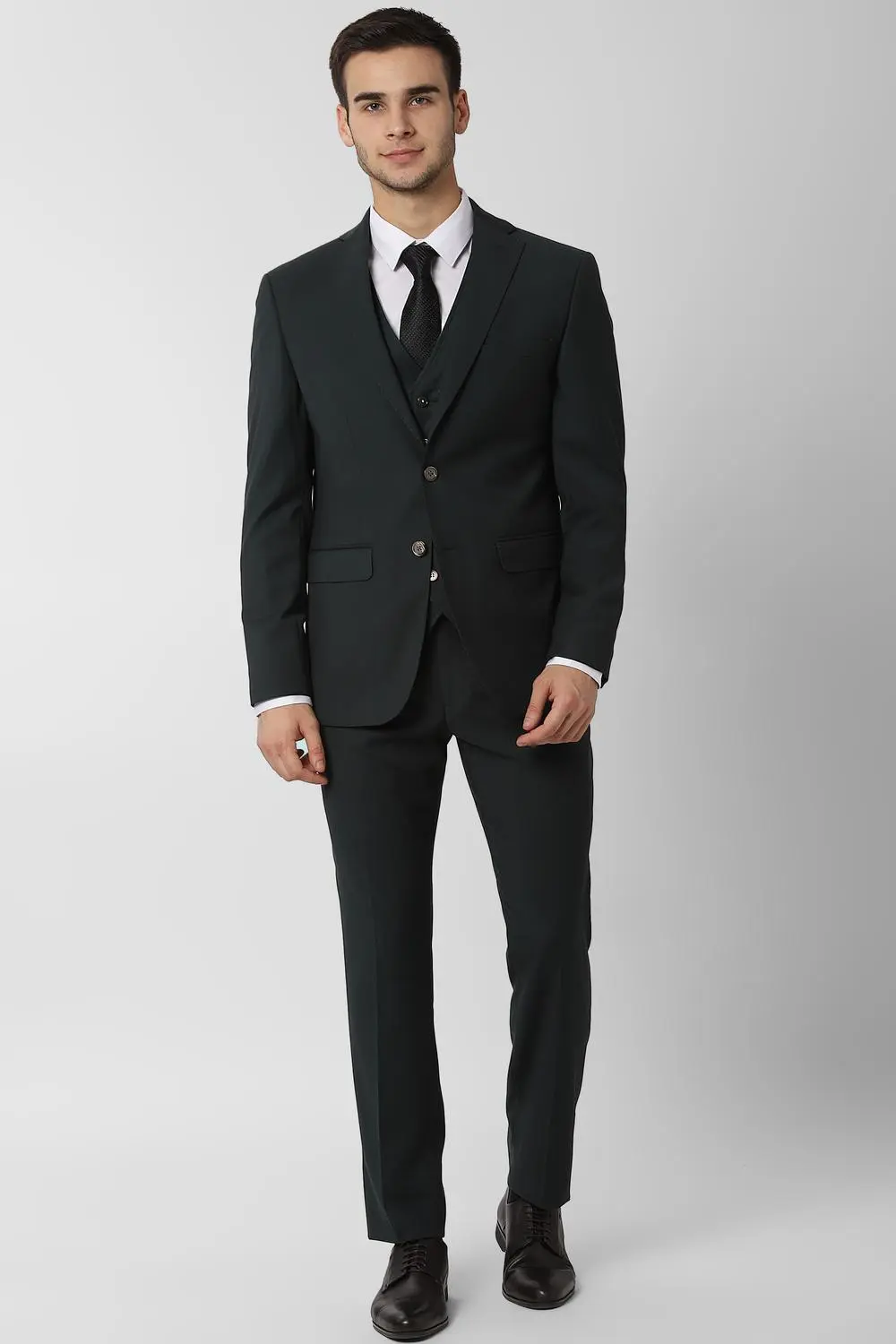 Peter England Black Two Piece Suit