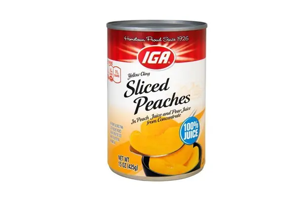 IGA Yellow Cling Sliced Peaches