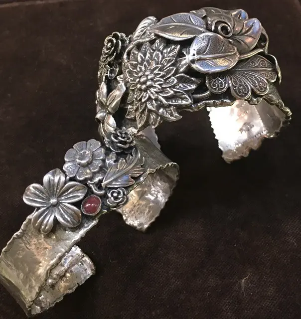 Live Edge Silver Sterling Bracelet