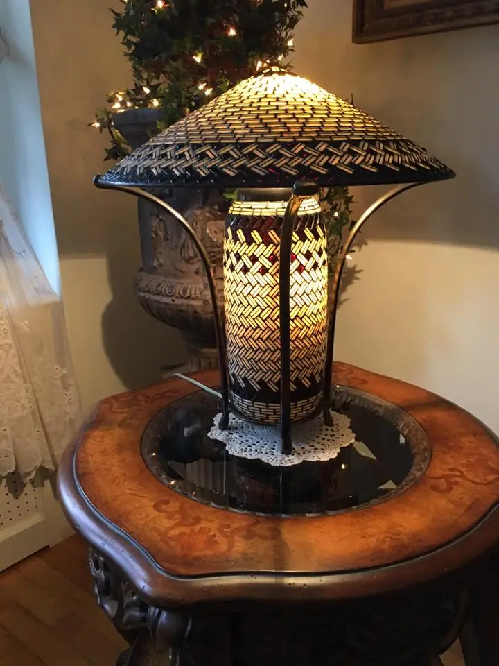Art Glass Tile Lamp