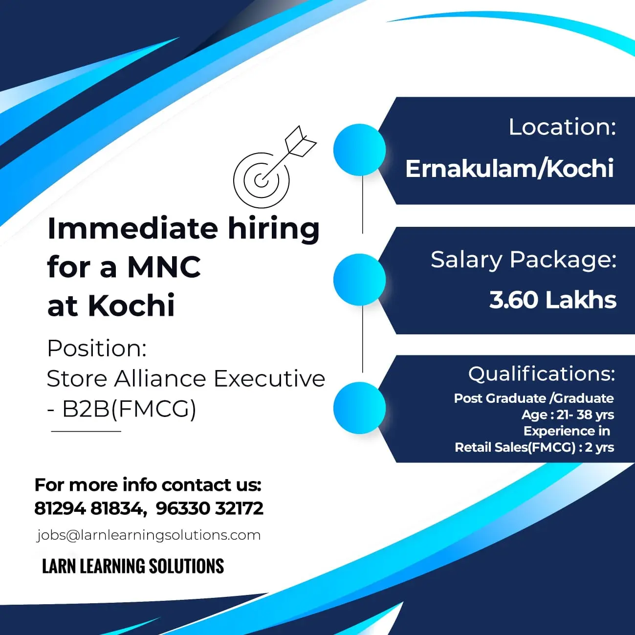 Urgently need Store Executives in Ernakulam in B2B (Top Rated)