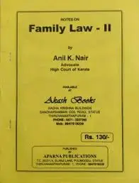 FAMILY LAW -2-ANIL K NAIR-APARNA PUBLICATIONS -NOTES ON FAMILY LAW