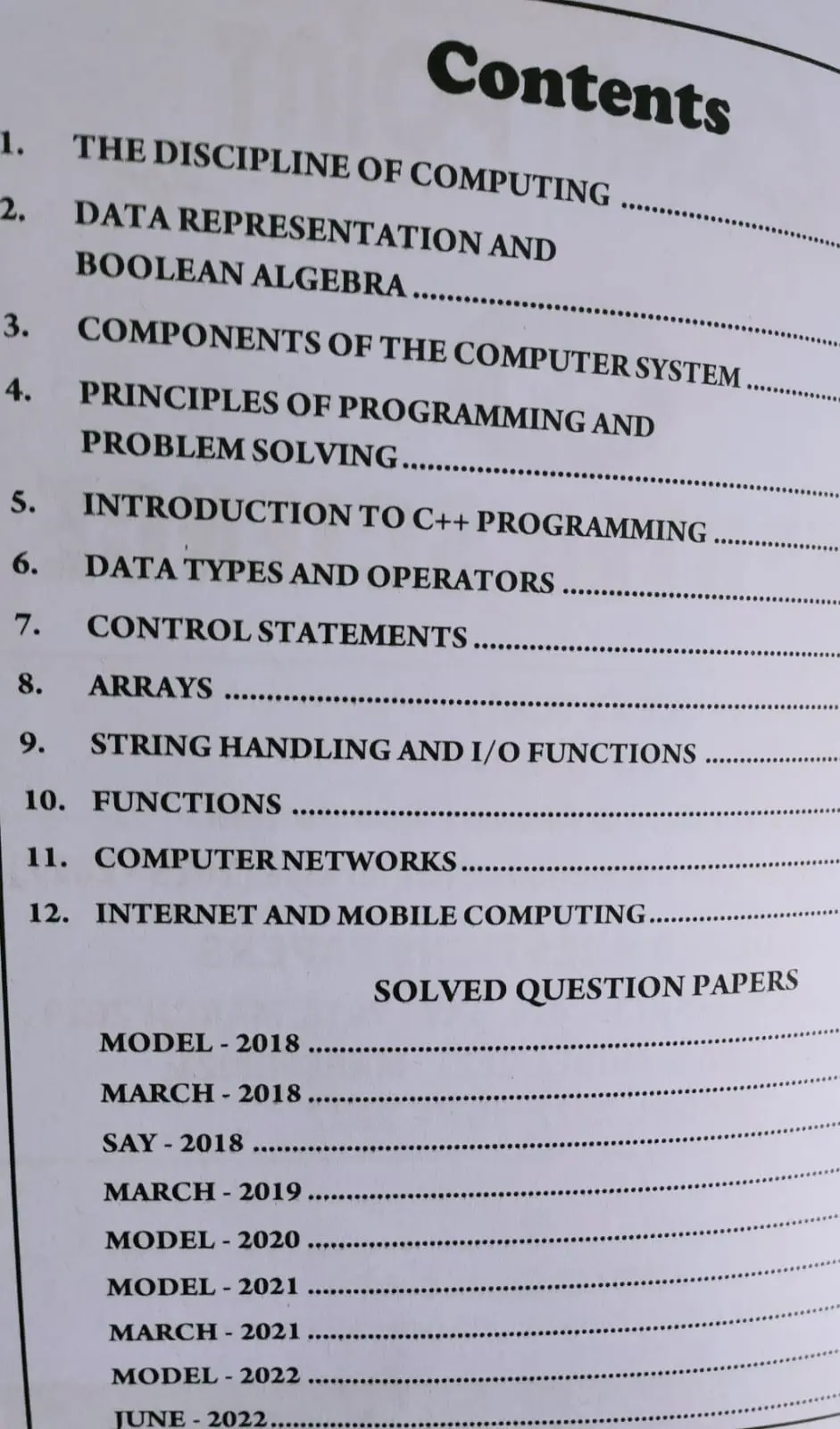 COMPUTER SCIENCE PLUS ONE EXAMPOINT