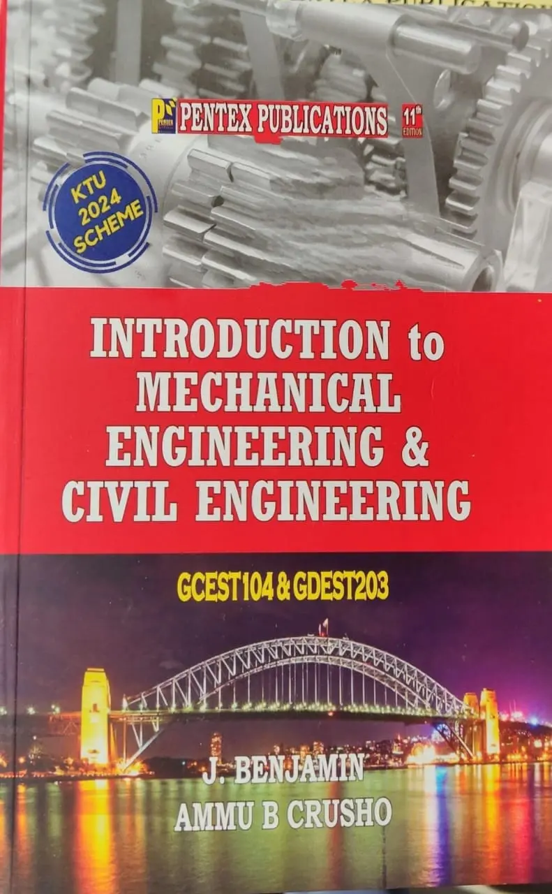 INTRODUCTION TO MECHANICAL ENGINEERING | KTU 2024 SCHEME PENTEX PUBLICATIONS