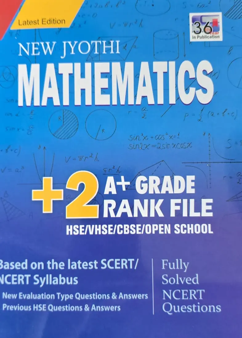 NEW JYOTHY PLUS TWO MATHEMATICS A + GRADE RANK FILE 2025-26
