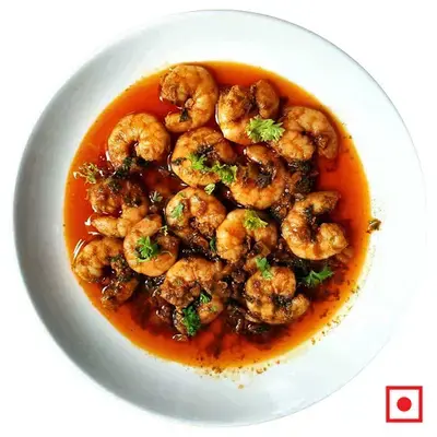 Garlic prawns