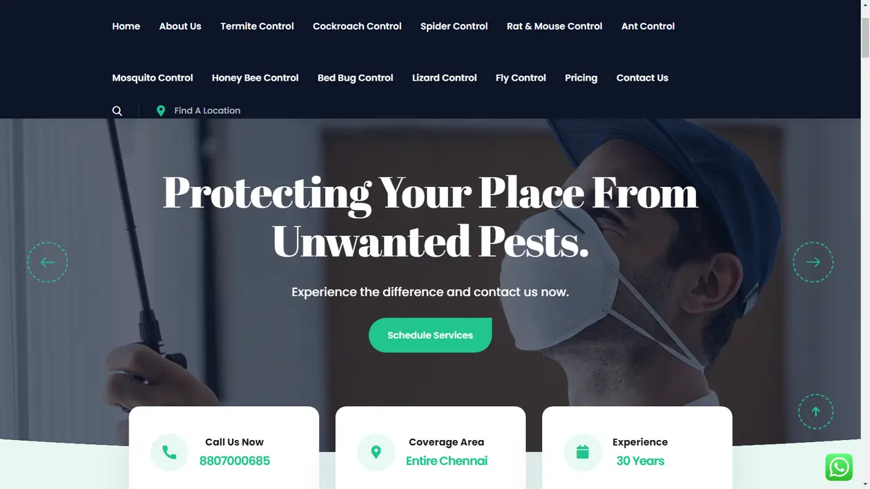 Cassini Pest Control Services in Chennai