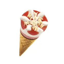 Strawberry cornetto ice cream 