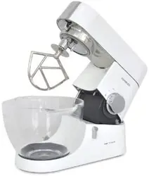 Kenwood KMC015 Chef Titanium Stand Mixer, 1400 Watt - White Gloss