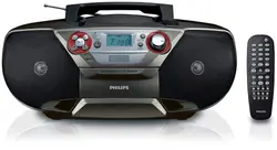 Philips AZ5741 DVD Soundmachine - Boombox with Region Free DVD Player, CD, FM Stereo, MP3/WMA Music, (S) VCD, Picture CD and USB Direct (110V-240V)