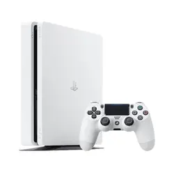Sony PlayStation 4 Slim - 500GB, 1 Controller, Glacier White