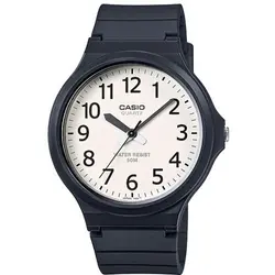 Casio Men's White Dial Silicone Band Watch - MW-240-7BVDF
