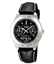 Casio Enticer for Women - Analog Leather Band Watch - LTP-2083L-1AVDF