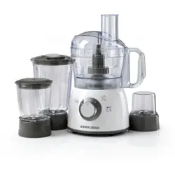 Black & Decker Food Processor With Blender, Mincer&Grinder 400W - FX400BMG-B5