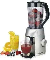Black & Decker Blender and Smoothie Maker 450 Watts, Silver [BS600]