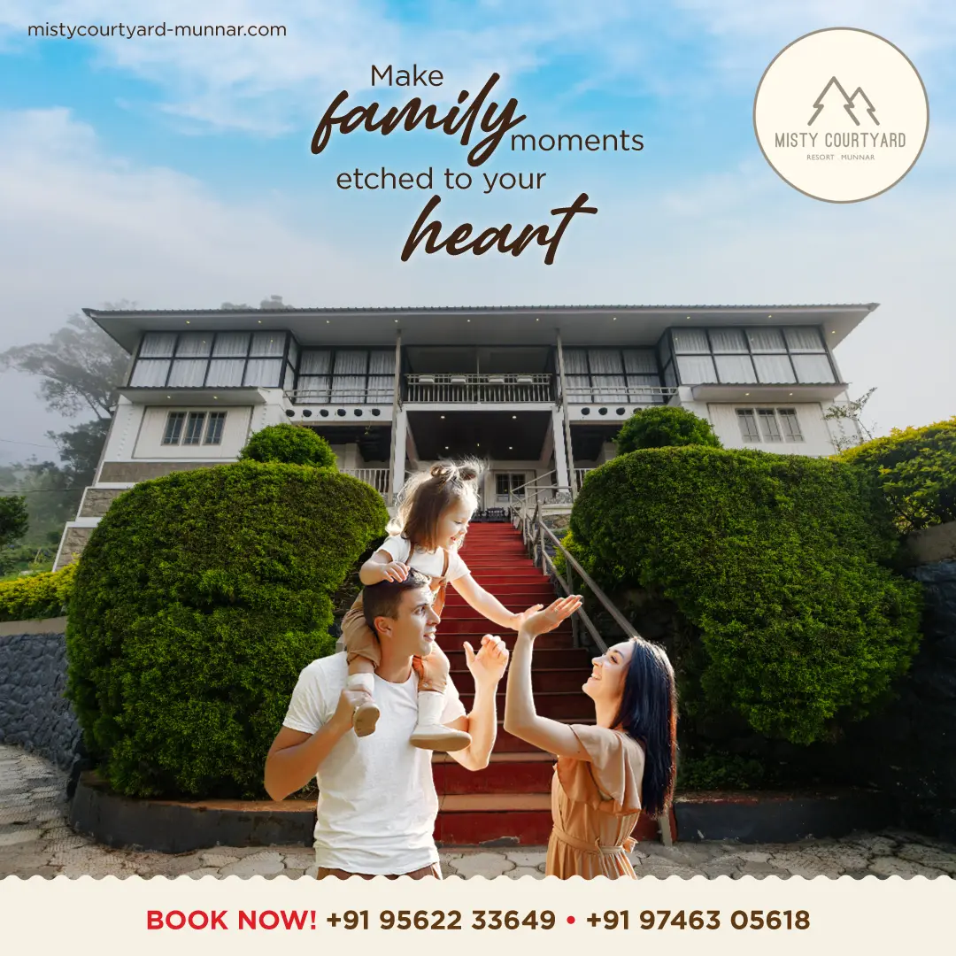 Misty Courtyard - Best Family Resort in Munnar 