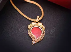 Traditional Mango Design Red Locket