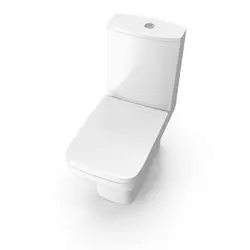 Close Coupled Toilet With Soft Closed Seat