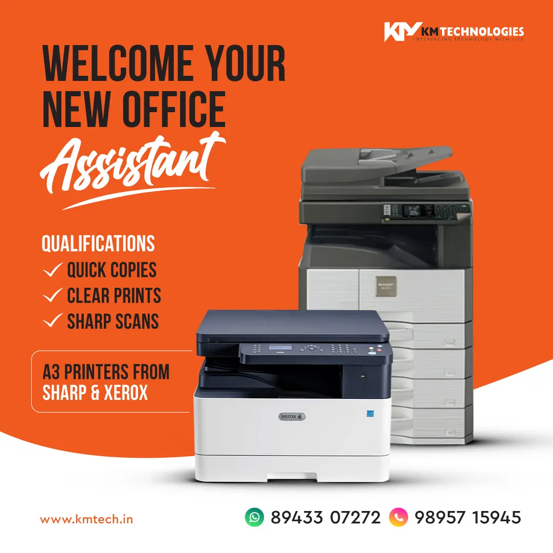 Sharp/Xenox A3 printers KM Tech