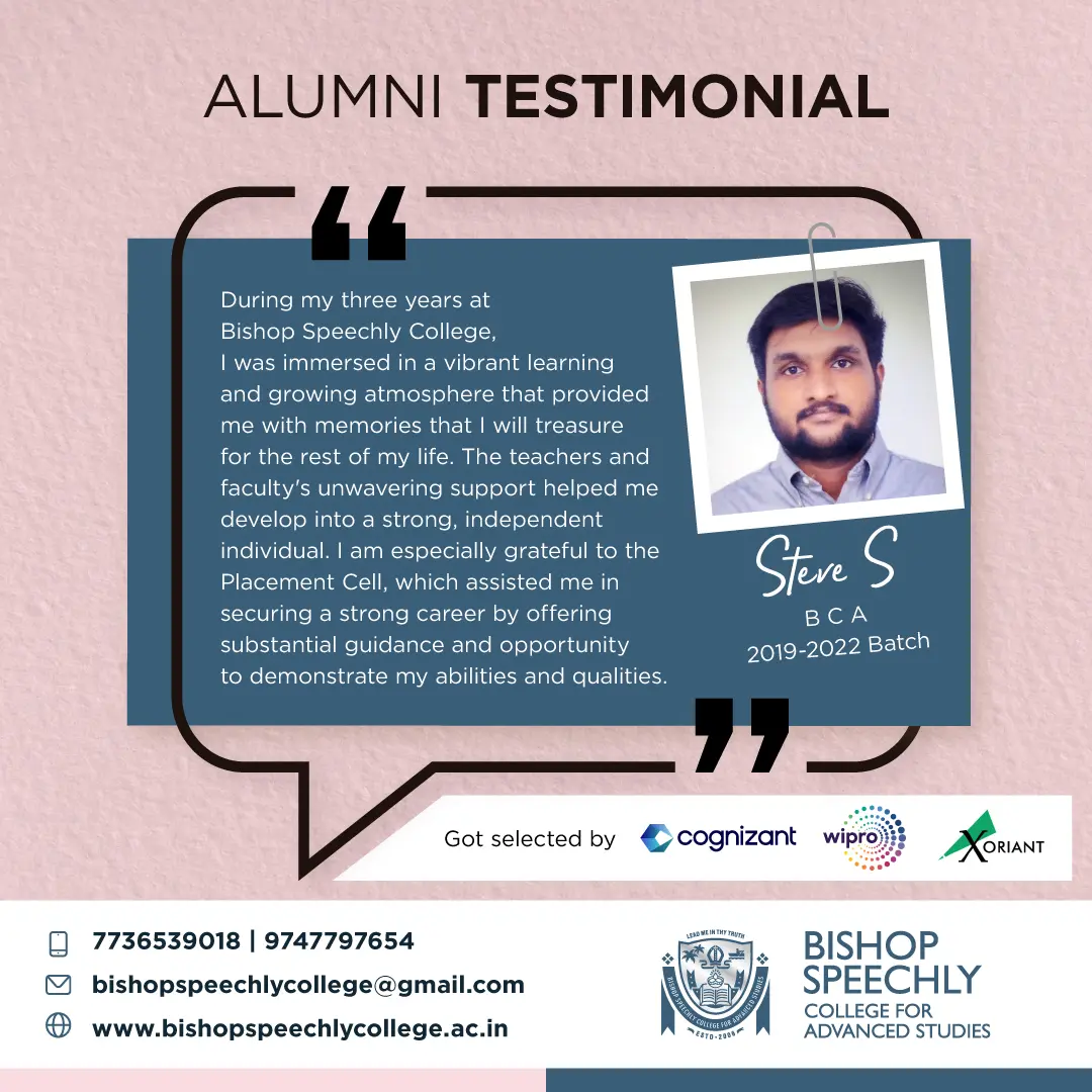 Alumni Testimonial
