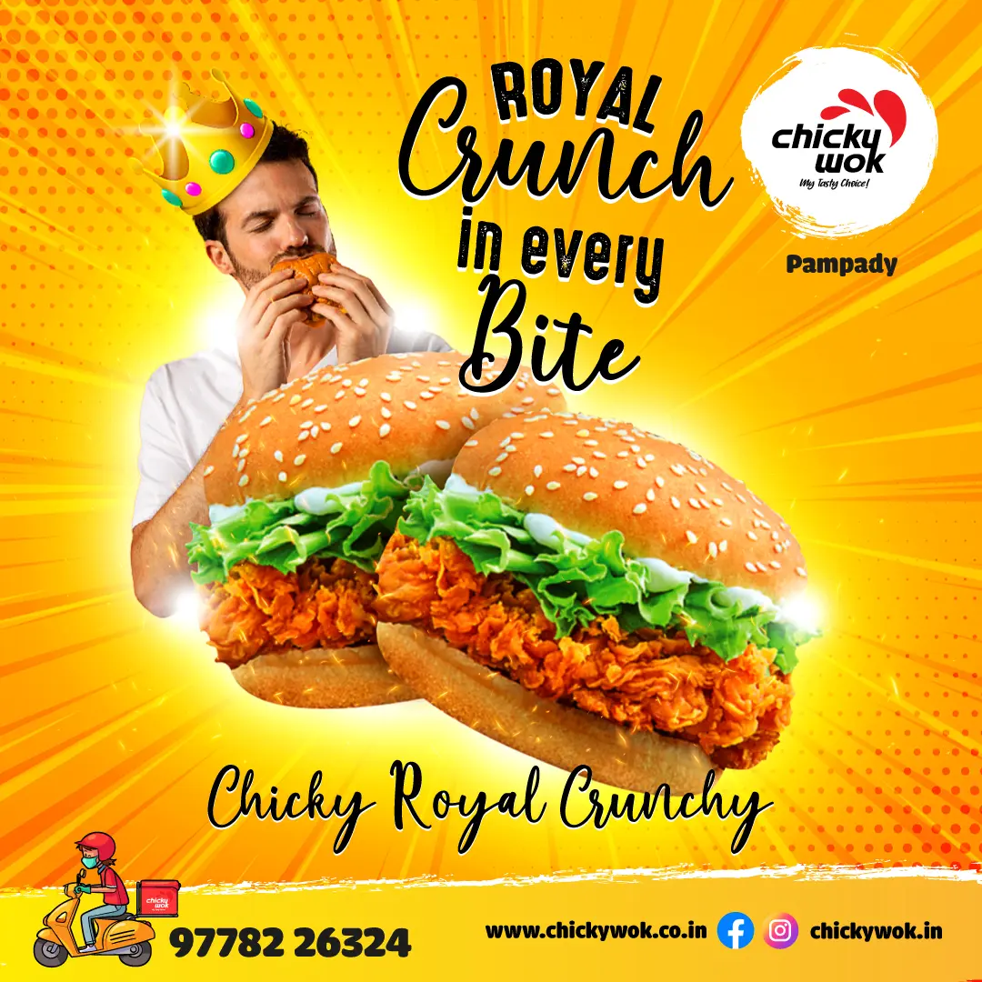ChickyWok - Royal Crunchy Burger promo