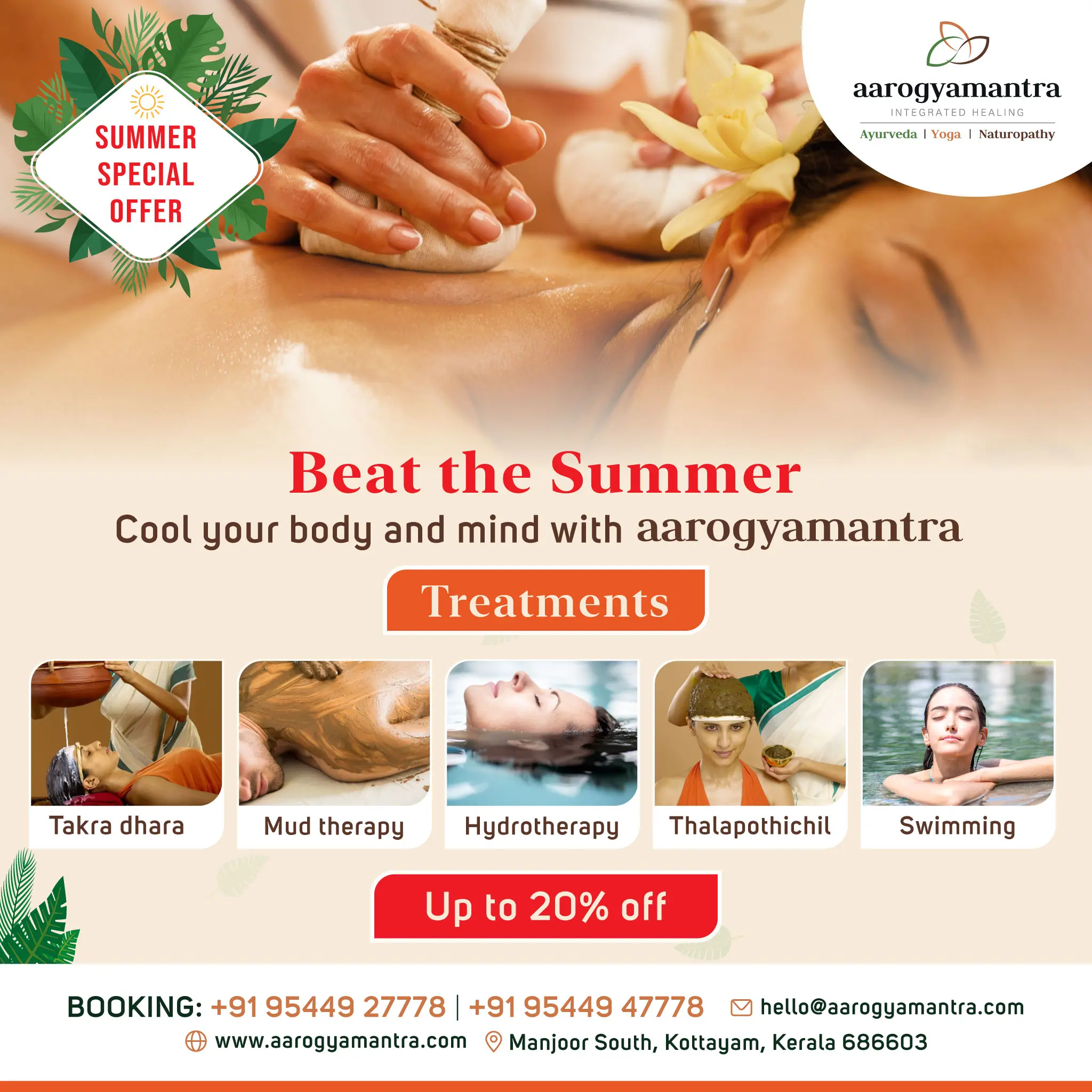 Beat the Heat with Aarogyamantra's Refreshing Treatments