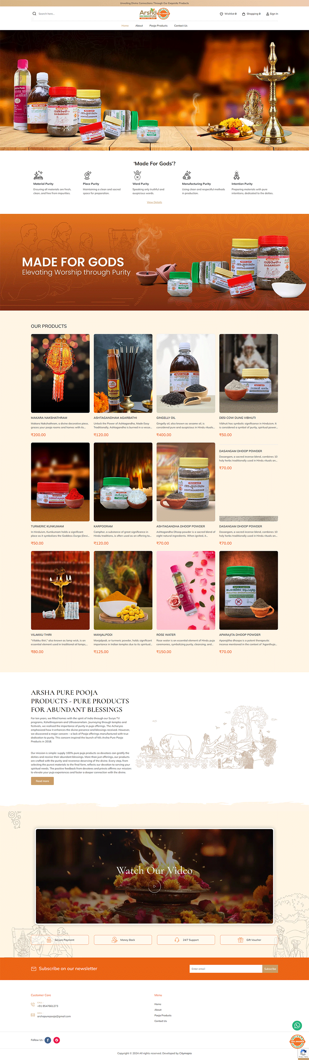 Arsha Pure Pooja Products 