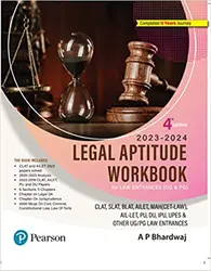 Legal Aptitude Workbook : For Law Entrances (UG & PG) 2023-24