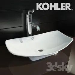 Ceramic Pedestal Kohler Designer Wash Basin