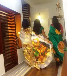 Kerala Mural Saree