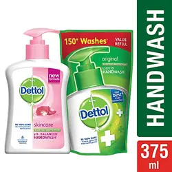 DETTOL SKINCARE HANDWASH 200ML+175ML