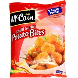 MCCAIN CHILLI GARLIC POTATO BITES 420 GM
