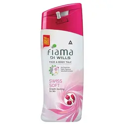 FIAMA FACE & BODY TALC SWISS SOFT 125 GM