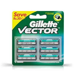 GILLETTE VECTOR 6 CARTRIDGES