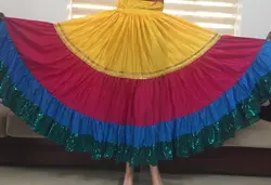 4 COLOUR FLARE SKIRT